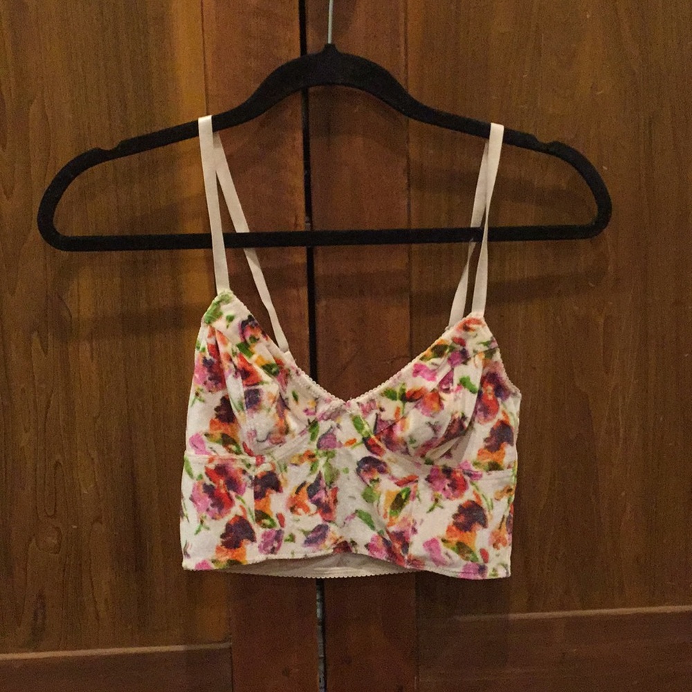 Free People Flowered Bralette